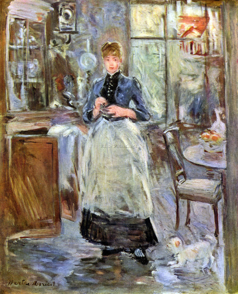 MORISOT IN DINING ROOM ARTIST PAINTING REPRODUCTION HANDMADE CANVAS REPRO WALL