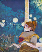 DEGAS IN CONCERT CAFE THE SONGS OF THE DOG ARTIST PAINTING REPRODUCTION HANDMADE
