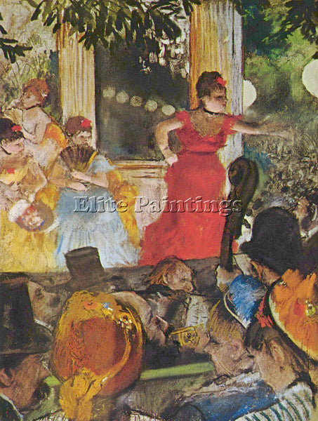 DEGAS IN CONCERT CAFE LES AMBASSADEURS  ARTIST PAINTING REPRODUCTION HANDMADE
