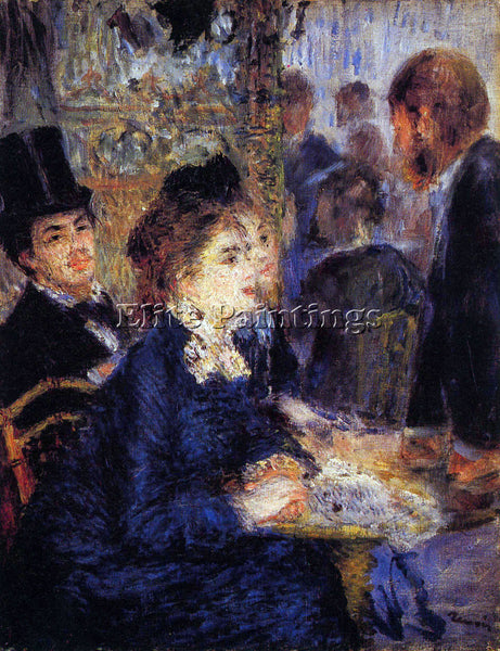 RENOIR IN THE CAFE ARTIST PAINTING REPRODUCTION HANDMADE CANVAS REPRO WALL DECO