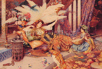 GUISEPPE SIGNORINI IN THE HAREM ARTIST PAINTING REPRODUCTION HANDMADE OIL CANVAS