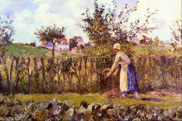 MORISOT IN THE ORCHARD BY PISSARRO ARTIST PAINTING REPRODUCTION HANDMADE OIL ART