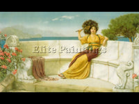 JOHN WILLIAM GODWARD IN THE PRIME OF THE SUMMER TIME 1915 ARTIST PAINTING CANVAS