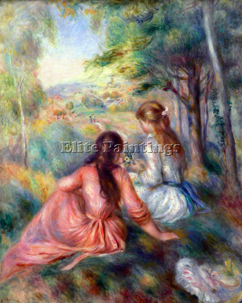 RENOIR IN THE MEADOW ARTIST PAINTING REPRODUCTION HANDMADE OIL CANVAS REPRO WALL