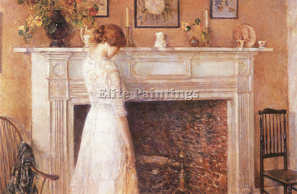 HASSAM IN THE OLD HOUSE ARTIST PAINTING REPRODUCTION HANDMADE CANVAS REPRO WALL