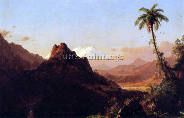 HUDSON RIVER IN THE TROPICS BY FREDERICK EDWIN CHURCH ARTIST PAINTING HANDMADE