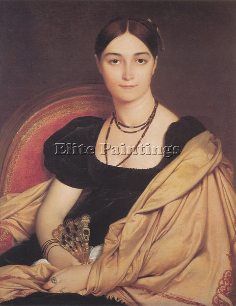 JEAN-AUGUSTE DOMINIQUE INGRES MADAME DUVAUCEY ARTIST PAINTING REPRODUCTION OIL