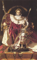 JEAN-AUGUSTE DOMINIQUE INGRES NAPOLEON I ON HIS IMPERIAL THRONE ARTIST PAINTING