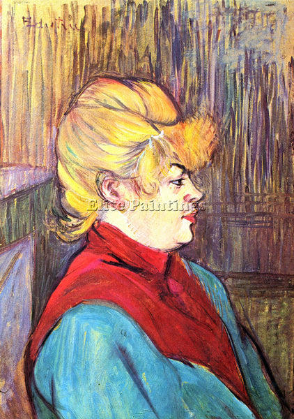 TOULOUSE-LAUTREC INHABITANT OF THE HOUSE OF JOYS ARTIST PAINTING HANDMADE CANVAS
