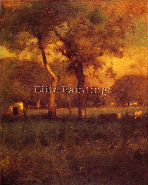 GEORGE INNESS CALIFORNIA ARTIST PAINTING REPRODUCTION HANDMADE CANVAS REPRO WALL