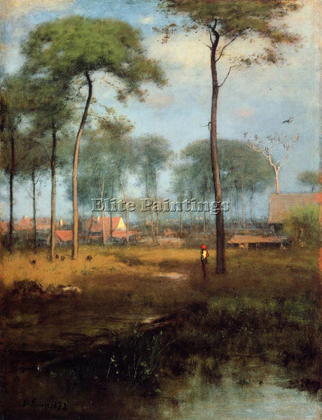GEORGE INNESS EARLY MORNING TARPON SPRINGS ARTIST PAINTING REPRODUCTION HANDMADE
