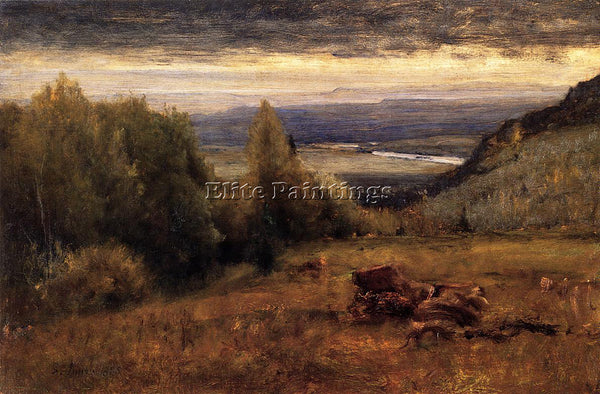 GEORGE INNESS FROM THE SAWANGUNK MOUNTAINS ARTIST PAINTING REPRODUCTION HANDMADE