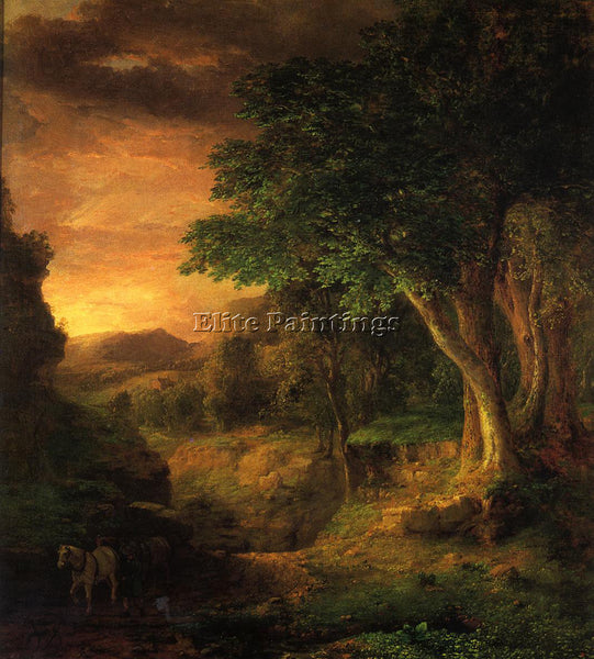 GEORGE INNESS IN THE BERKSHIRES ARTIST PAINTING REPRODUCTION HANDMADE OIL CANVAS