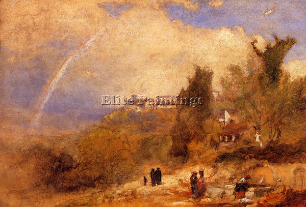GEORGE INNESS NEAR PERUGIA ARTIST PAINTING REPRODUCTION HANDMADE OIL CANVAS DECO