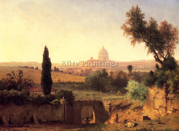 GEORGE INNESS ST PETER S ROME ARTIST PAINTING REPRODUCTION HANDMADE CANVAS REPRO