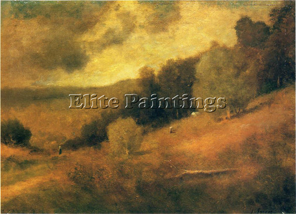 GEORGE INNESS STORMY DAY ARTIST PAINTING REPRODUCTION HANDMADE CANVAS REPRO WALL