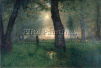 GEORGE INNESS THE TROUT BROOK ARTIST PAINTING REPRODUCTION HANDMADE CANVAS REPRO