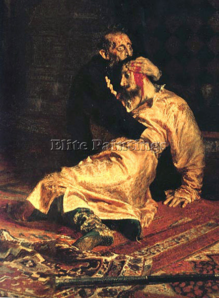 ILIYA REPIN IVAN THE TERRIBLE AND HIS SON DT1 ARTIST PAINTING REPRODUCTION OIL