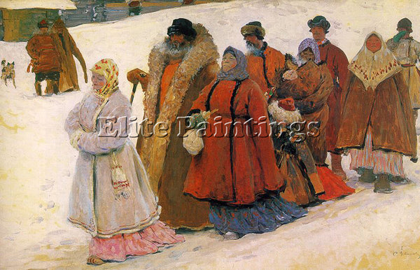 RUSSIAN IVANOV SERGEI RUSSIAN 1864 1910 ARTIST PAINTING REPRODUCTION HANDMADE