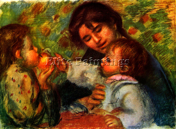 RENOIR JEAN RENOIR AND GABRIELLE ARTIST PAINTING REPRODUCTION HANDMADE OIL REPRO