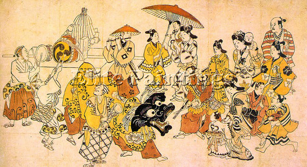 JAPANESE JIHEI SUGIMURA JAPANESE ACTIVE 1680 1698 1 ARTIST PAINTING REPRODUCTION