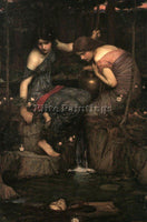JOHN WILLIAM WATERHOUSE  WOMEN WITH WATER JUGS ARTIST PAINTING REPRODUCTION OIL