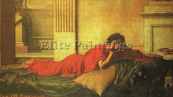 JOHN WILLIAM WATERHOUSE  REMORSE NERO AFTER MURDERING HIS MOTHER JW PAINTING OIL