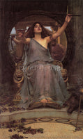 JOHN WILLIAM WATERHOUSE  USE CIRCE OFFERING THE CUP TO ULYSSES PAINTING HANDMADE
