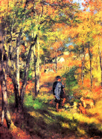 RENOIR JULES LE COEUR AND HIS DOGS ARTIST PAINTING REPRODUCTION HANDMADE OIL ART