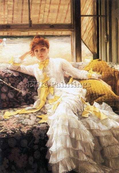 TISSOT JULY ARTIST PAINTING REPRODUCTION HANDMADE OIL CANVAS REPRO WALL ART DECO