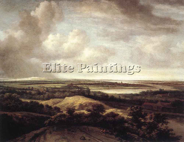PHILIPS KONINCK PANORAMA VIEW OF DUNES AND A RIVER ARTIST PAINTING REPRODUCTION