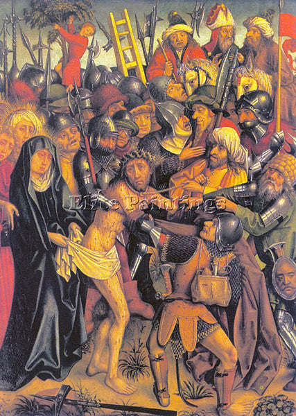 GERMAN KARLSRUHE PASSION MASTER OF THE GERMAN 1400S ARTIST PAINTING REPRODUCTION
