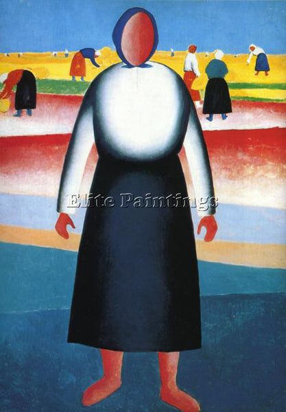 KAZIMIR MALEVICH MALE18 ARTIST PAINTING REPRODUCTION HANDMADE CANVAS REPRO WALL