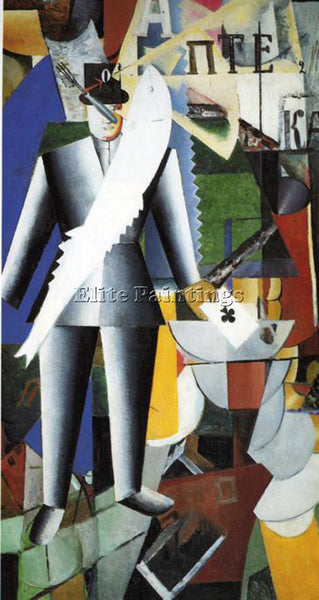 KAZIMIR MALEVICH MALE96 ARTIST PAINTING REPRODUCTION HANDMADE CANVAS REPRO WALL