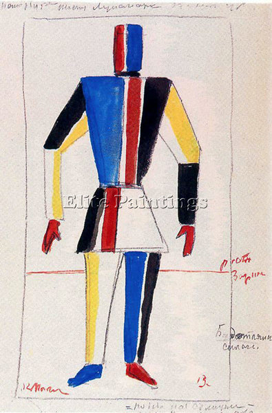KAZIMIR MALEVICH MALE129 ARTIST PAINTING REPRODUCTION HANDMADE CANVAS REPRO WALL