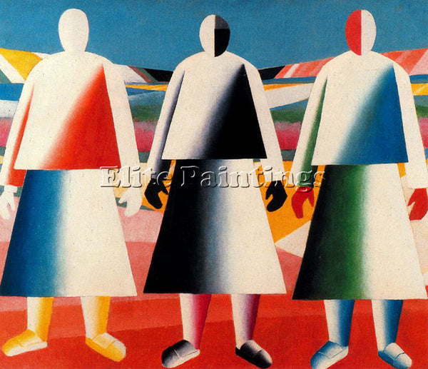 KAZIMIR MALEVICH MALE156 ARTIST PAINTING REPRODUCTION HANDMADE CANVAS REPRO WALL