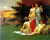 AMERICAN KENYON COX AN ECLOGUE ARTIST PAINTING REPRODUCTION HANDMADE OIL CANVAS