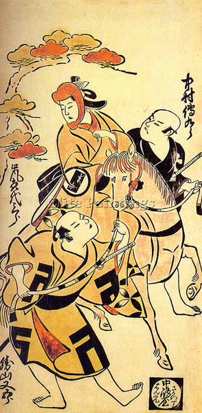 JAPANESE KIYONOBU TORII JAPANESE 1664 1729 1 ARTIST PAINTING HANDMADE OIL CANVAS