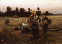 DANIEL RIDGWAY KNIGHT THE HARVESTERS ARTIST PAINTING REPRODUCTION HANDMADE OIL