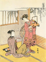 JAPANESE KORYUSAI ISODA JAPANESE ACTIVE 1765 1788 ARTIST PAINTING REPRODUCTION