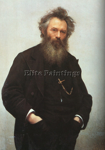 RUSSIAN KRAMSKOY IVAN NIKOLAEVICH RUSSIAN 1837 1887 3 ARTIST PAINTING HANDMADE