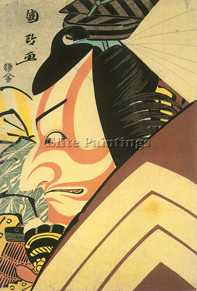 JAPANESE KUNIMASA UTAGAWA JAPANESE 1773 1810 ARTIST PAINTING HANDMADE OIL CANVAS