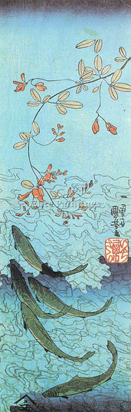 JAPANESE KUNIYOSHI UTAGAWA JAPANESE 1797 1861 ARTIST PAINTING REPRODUCTION OIL