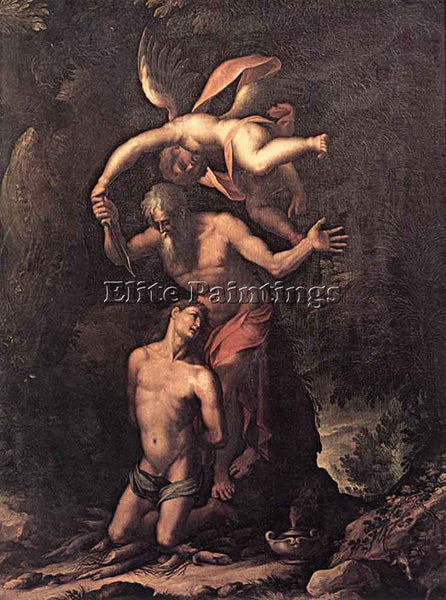 ITALIAN LIGOZZI JACOPO SACRIFICE OF ISAAC ARTIST PAINTING REPRODUCTION HANDMADE