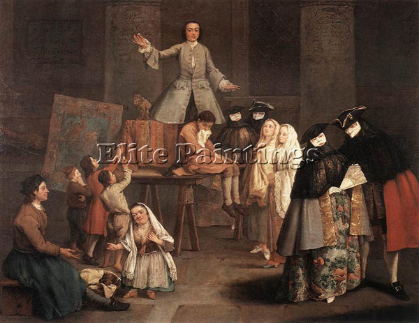 PIETRO LONGHI THE TOOTH PULLER ARTIST PAINTING REPRODUCTION HANDMADE OIL CANVAS