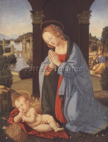 LORENZO DI CREDI THE HOLY FAMILY ARTIST PAINTING REPRODUCTION HANDMADE OIL REPRO