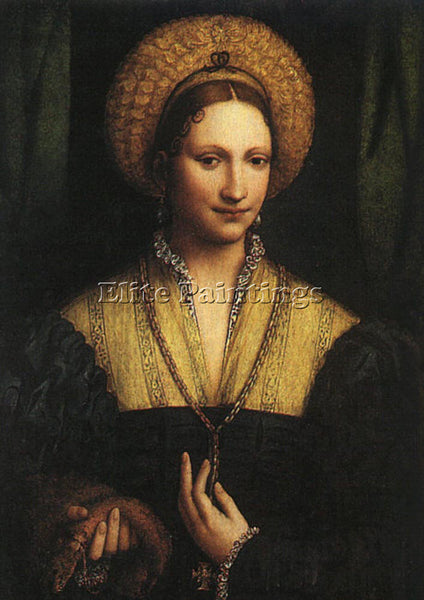 BERNARDINO LUINI PORTRAIT OF A LADY 1525 ARTIST PAINTING REPRODUCTION HANDMADE