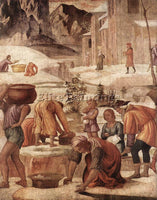 BERNARDINO LUINI THE GATHERING OF THE MANNA ARTIST PAINTING HANDMADE OIL CANVAS