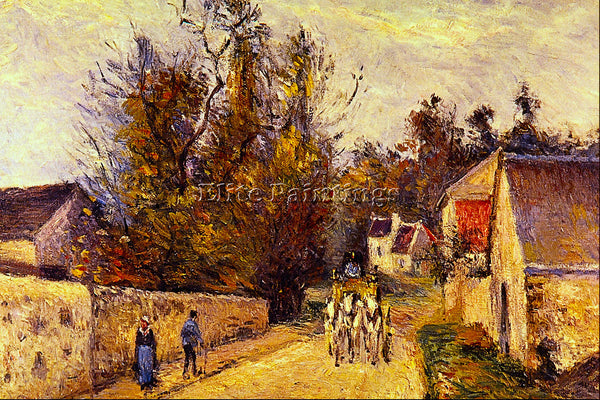 MORISOT LA DILIGENCE ROUTE D ENNERY BY PISSARRO ARTIST PAINTING REPRODUCTION OIL