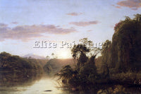 HUDSON RIVER LA MAGDALENA BY FREDERICK EDWIN CHURCH ARTIST PAINTING REPRODUCTION